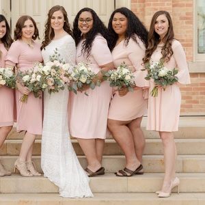 Love In Pink Bell Sleeve Dress